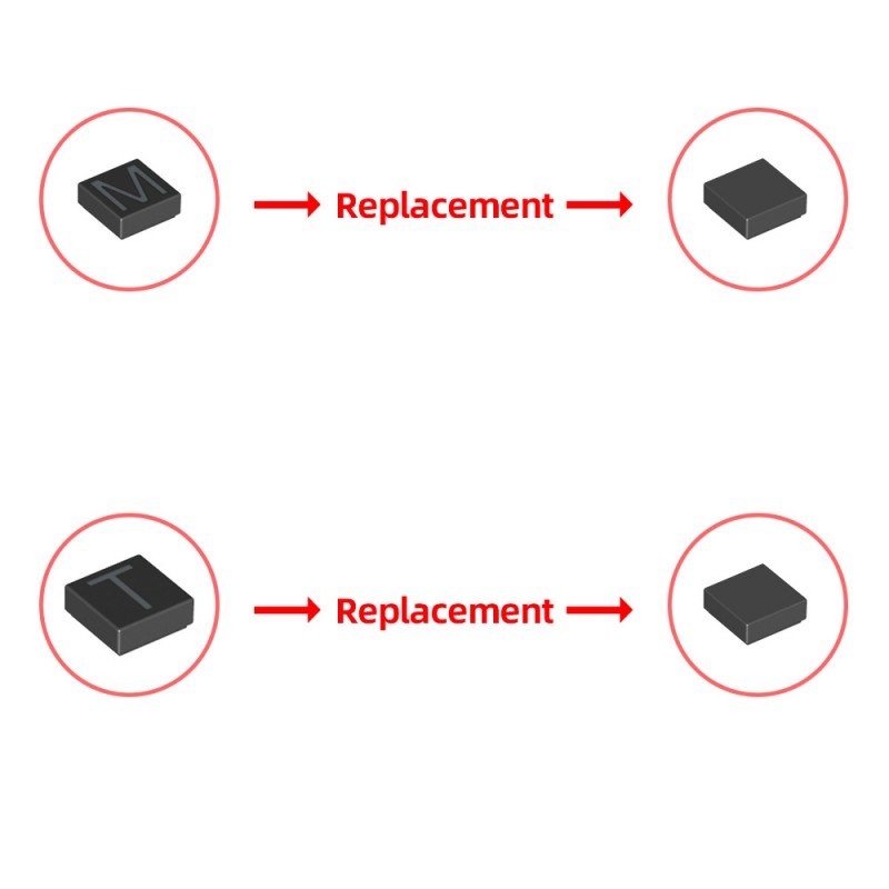 GOBRICKS MOC 227666 Brick-Built F1 Logo Perfect for the F1 Collectible Race Cars - YWOBB