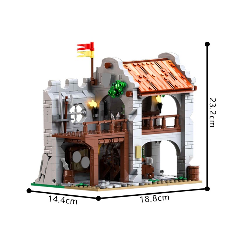 GOBRICKS MOC 212374 Archer's Rest Castle Series No. 1 - YWOBB