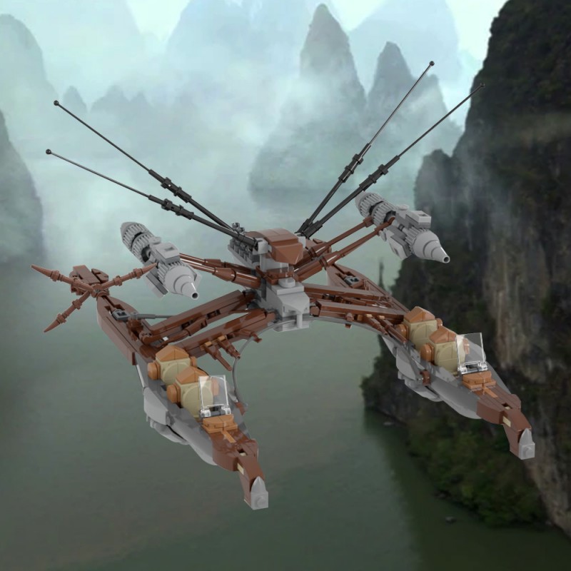 GOBRICKS MOC 231167 Wookie Catamaran - YWOBB