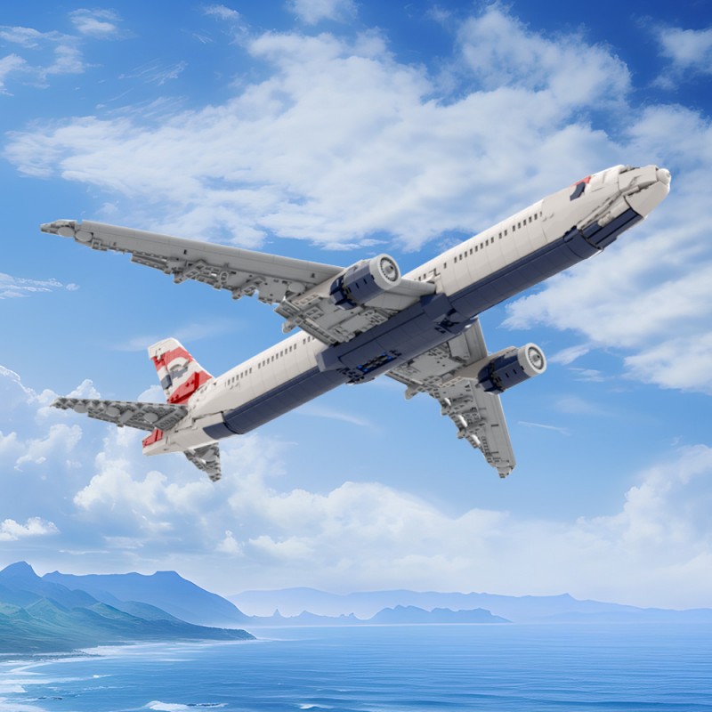 GOBRICKS MOC 227119 British Airways 777-300er - YWOBB