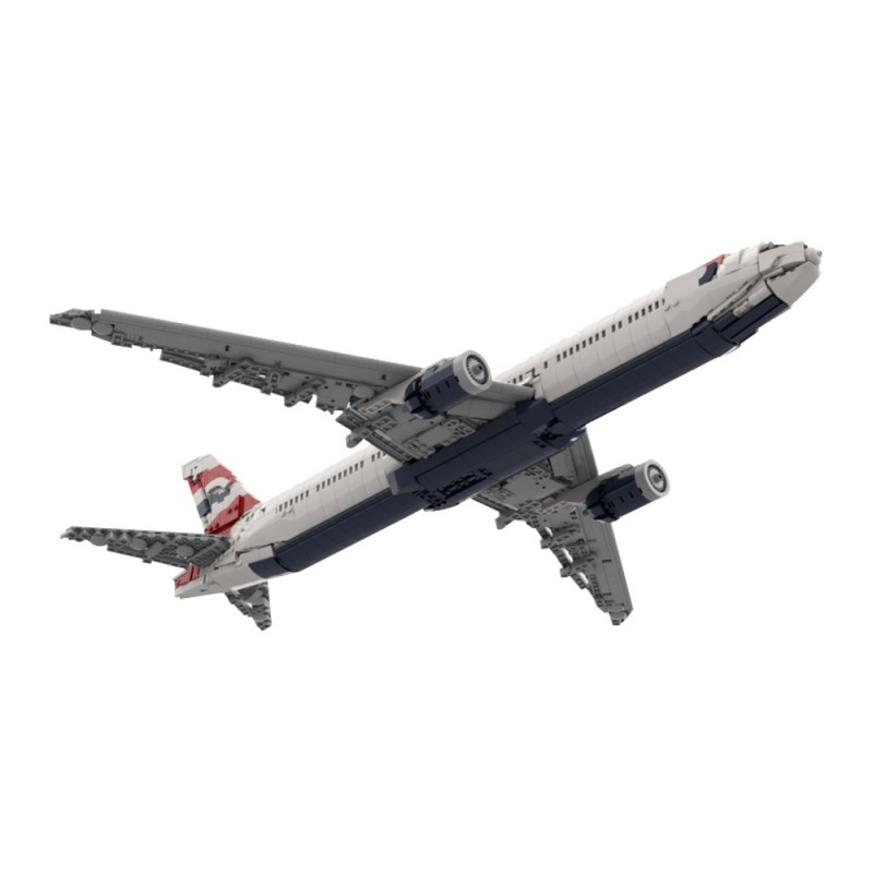 GOBRICKS MOC 227119 British Airways 777-300er - YWOBB