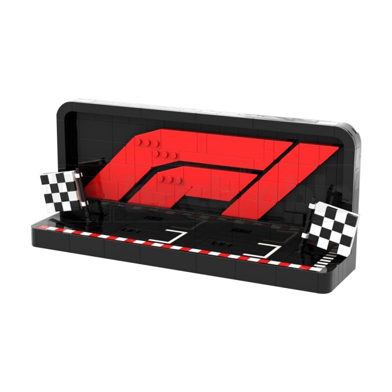 GOBRICKS MOC 227666 Brick-Built F1 Logo Perfect for the F1 Collectible Race Cars - YWOBB