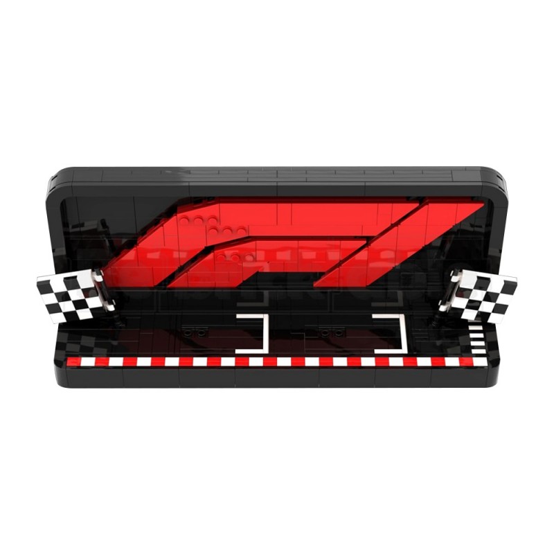 GOBRICKS MOC 227666 Brick-Built F1 Logo Perfect for the F1 Collectible Race Cars - YWOBB