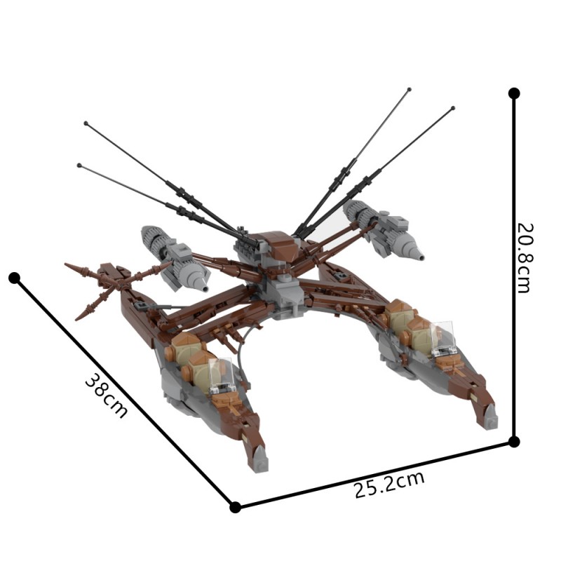 GOBRICKS MOC 231167 Wookie Catamaran - YWOBB