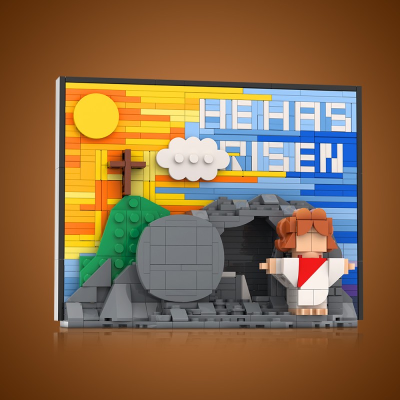 GOBRICKS MOC S0058 Jesus' Resurrection Scene Version - YWOBB