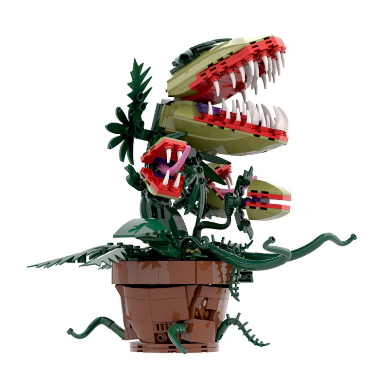 GOBRICKS MOC S0049 Multi-headed Carnivorous Plant - YWOBB