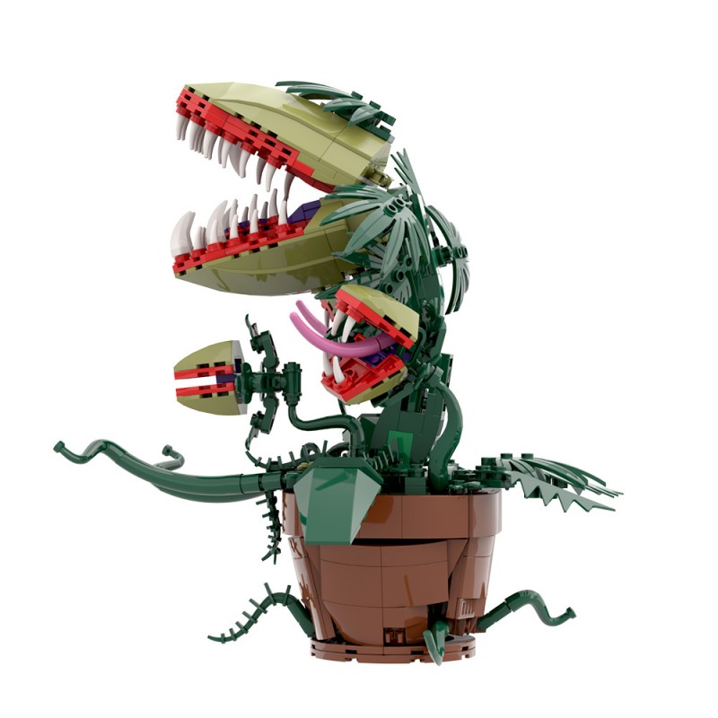 GOBRICKS MOC S0049 Multi-headed Carnivorous Plant - YWOBB
