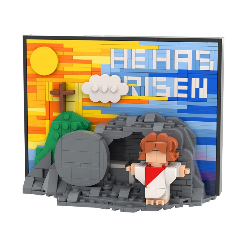 GOBRICKS MOC S0058 Jesus' Resurrection Scene Version - YWOBB