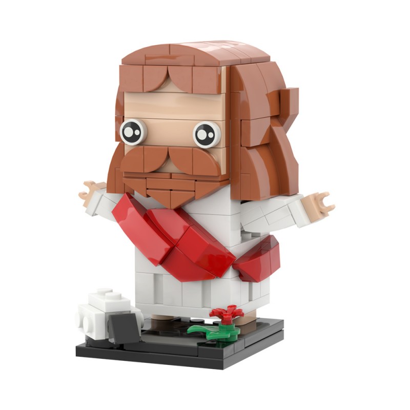 GOBRICKS MOC S0059 Jesus' Resurrection Brickheadz - YWOBB