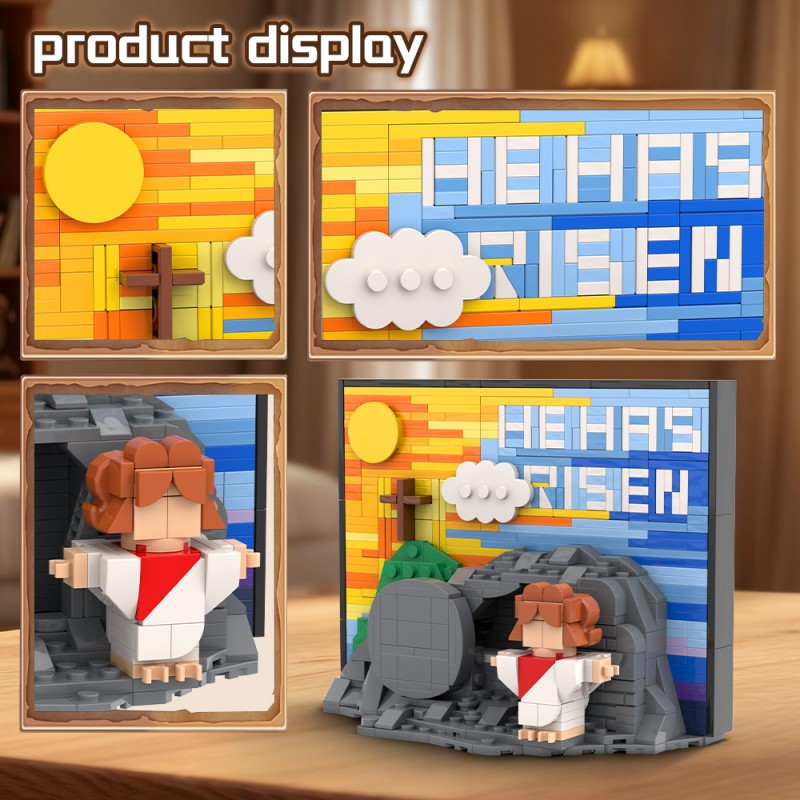 GOBRICKS MOC S0058 Jesus' Resurrection Scene Version - YWOBB