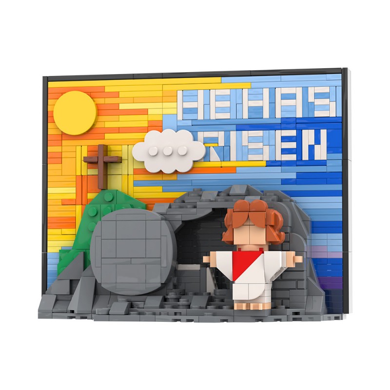 GOBRICKS MOC S0058 Jesus' Resurrection Scene Version - YWOBB