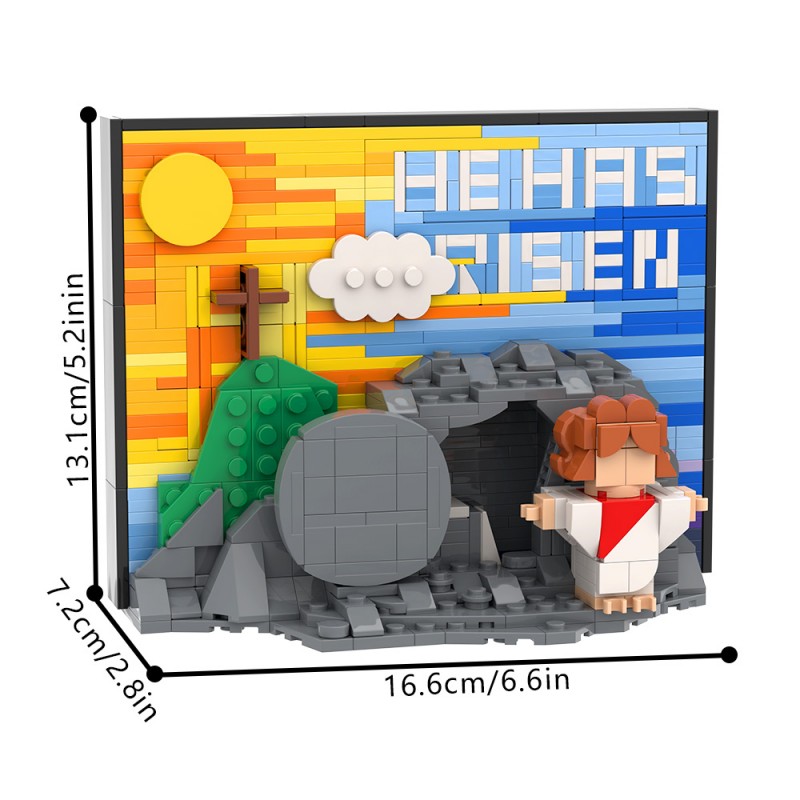 GOBRICKS MOC S0058 Jesus' Resurrection Scene Version - YWOBB