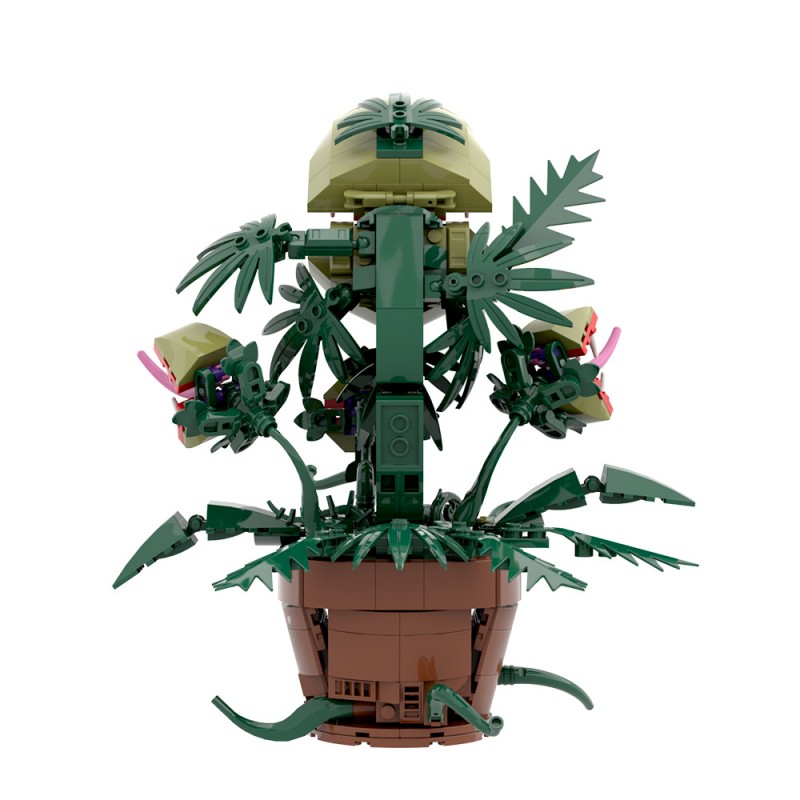 GOBRICKS MOC S0049 Multi-headed Carnivorous Plant - YWOBB
