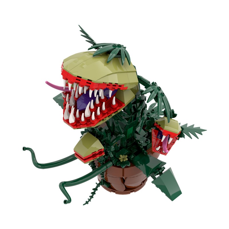 GOBRICKS MOC S0049 Multi-headed Carnivorous Plant - YWOBB
