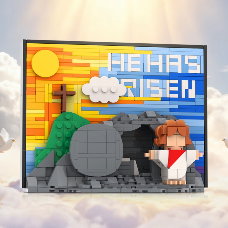GOBRICKS MOC S0058 Jesus' Resurrection Scene Version - YWOBB