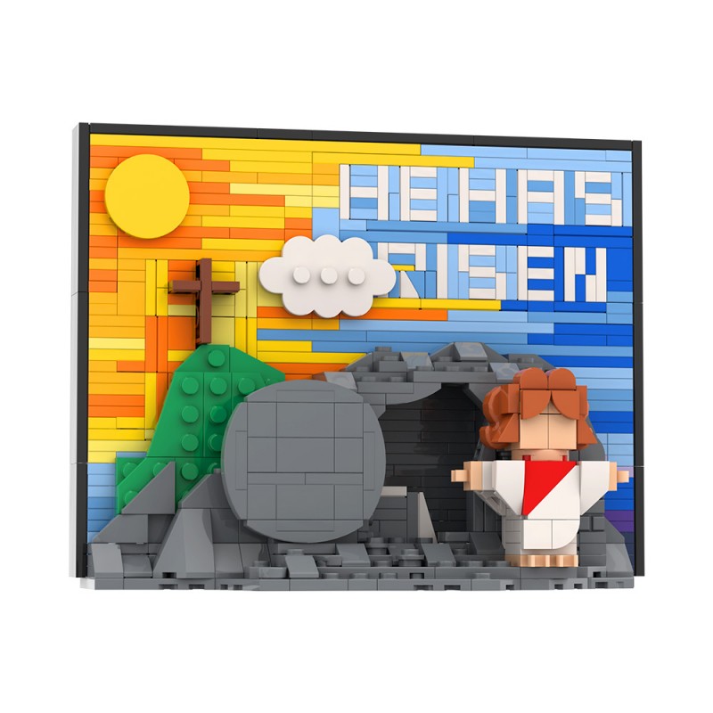GOBRICKS MOC S0058 Jesus' Resurrection Scene Version - YWOBB