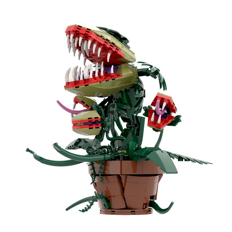GOBRICKS MOC S0049 Multi-headed Carnivorous Plant - YWOBB