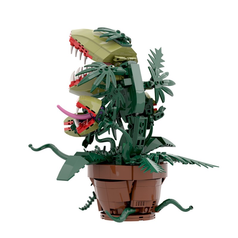 GOBRICKS MOC S0049 Multi-headed Carnivorous Plant - YWOBB