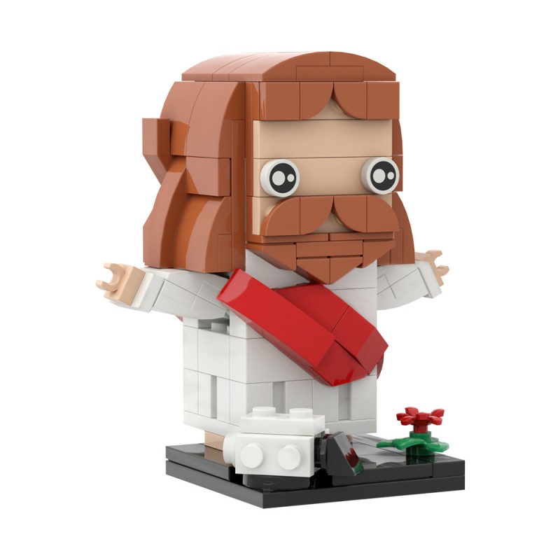 GOBRICKS MOC S0059 Jesus' Resurrection Brickheadz - YWOBB