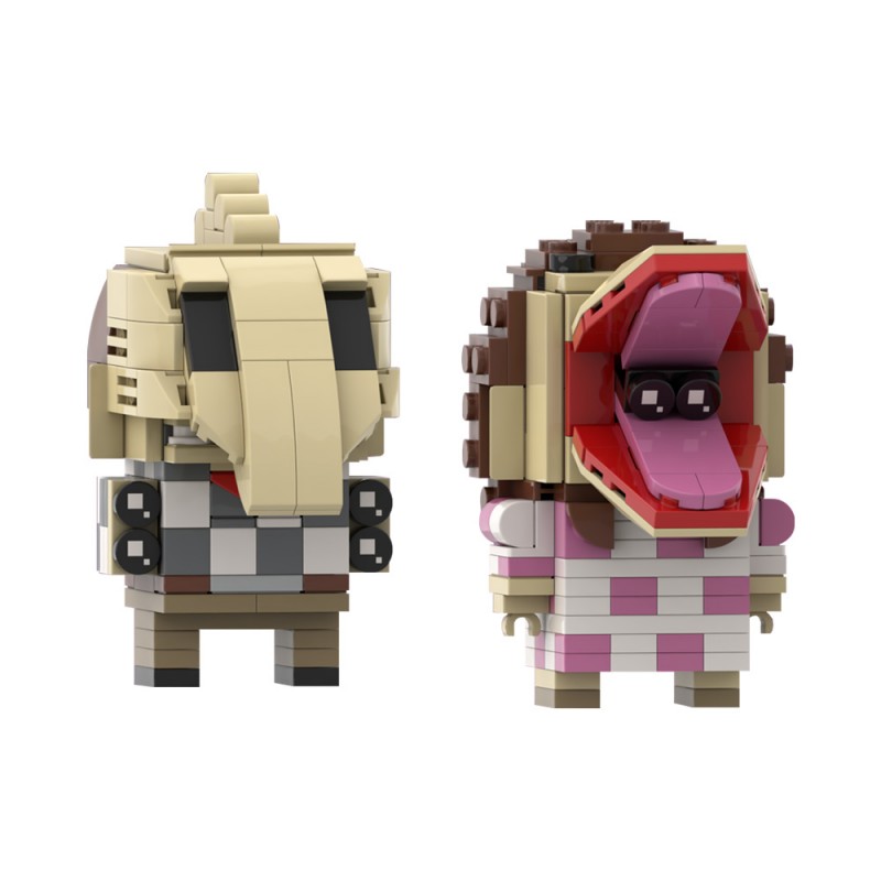 GOBRICKS MOC 161965 & 161966 Barbara Maitland & Adam Maitland Beetlejuice - YWOBB