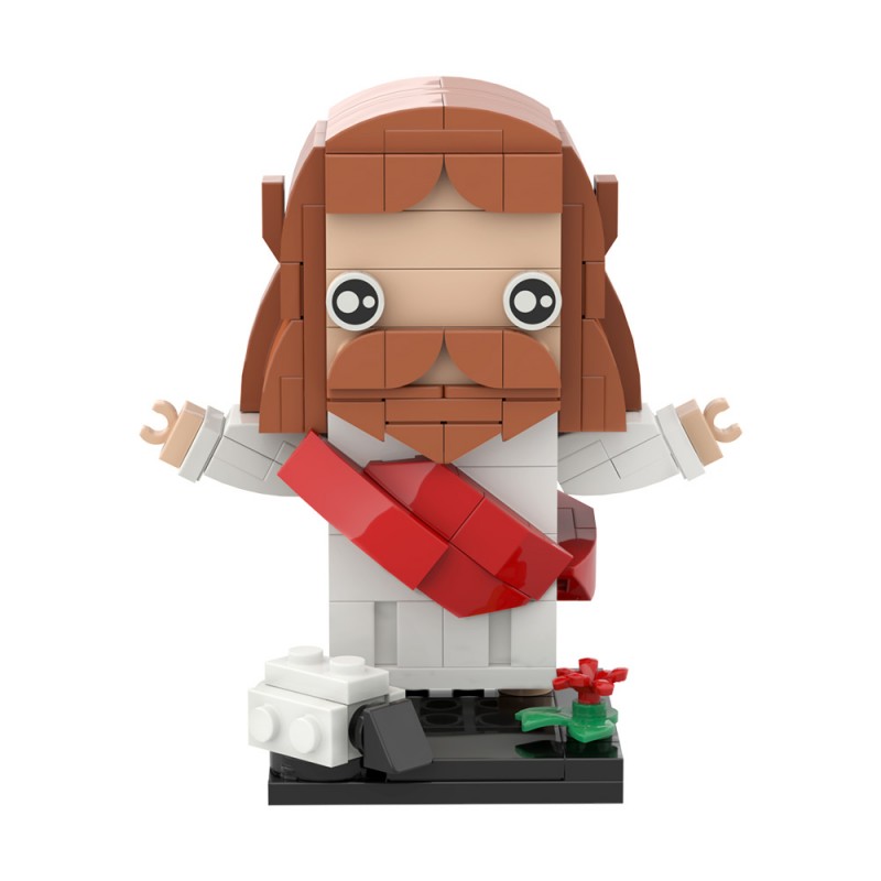 GOBRICKS MOC S0059 Jesus' Resurrection Brickheadz - YWOBB
