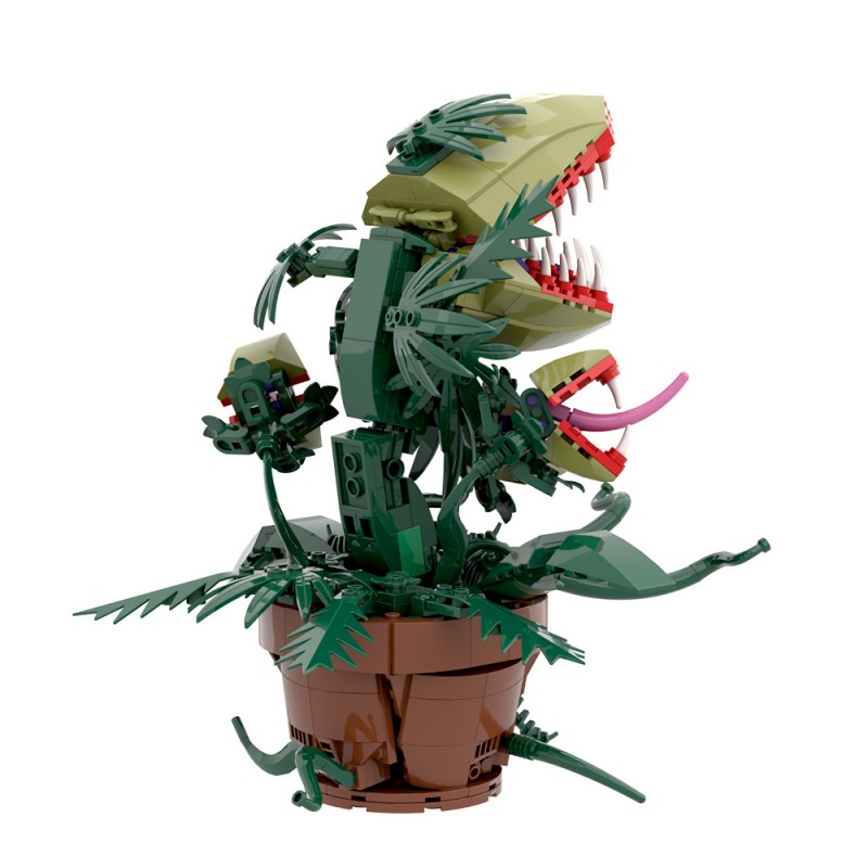 GOBRICKS MOC S0049 Multi-headed Carnivorous Plant - YWOBB