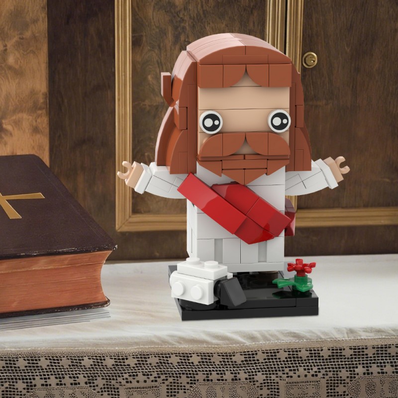 GOBRICKS MOC S0059 Jesus' Resurrection Brickheadz - YWOBB