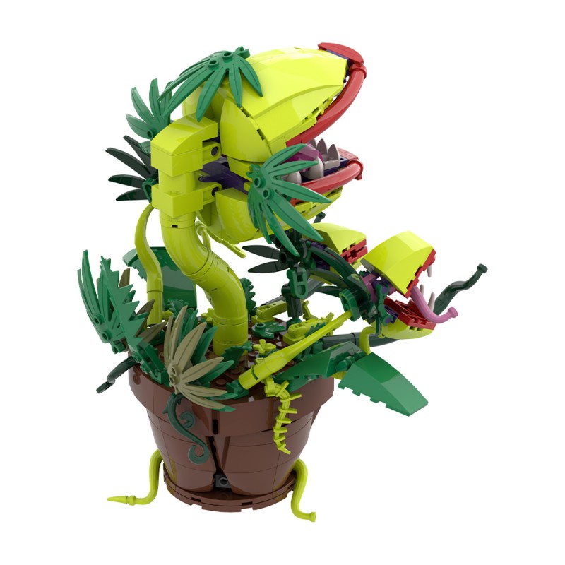 GOBRICKS MOC S0047 Multi-headed Carnivorous Plant - YWOBB