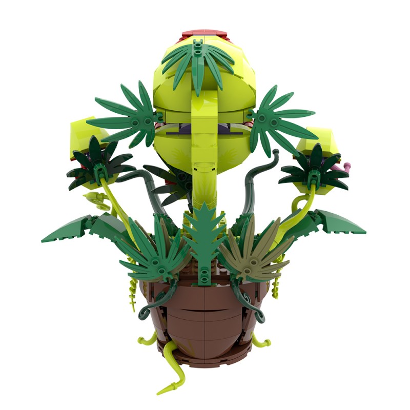 GOBRICKS MOC S0047 Multi-headed Carnivorous Plant - YWOBB