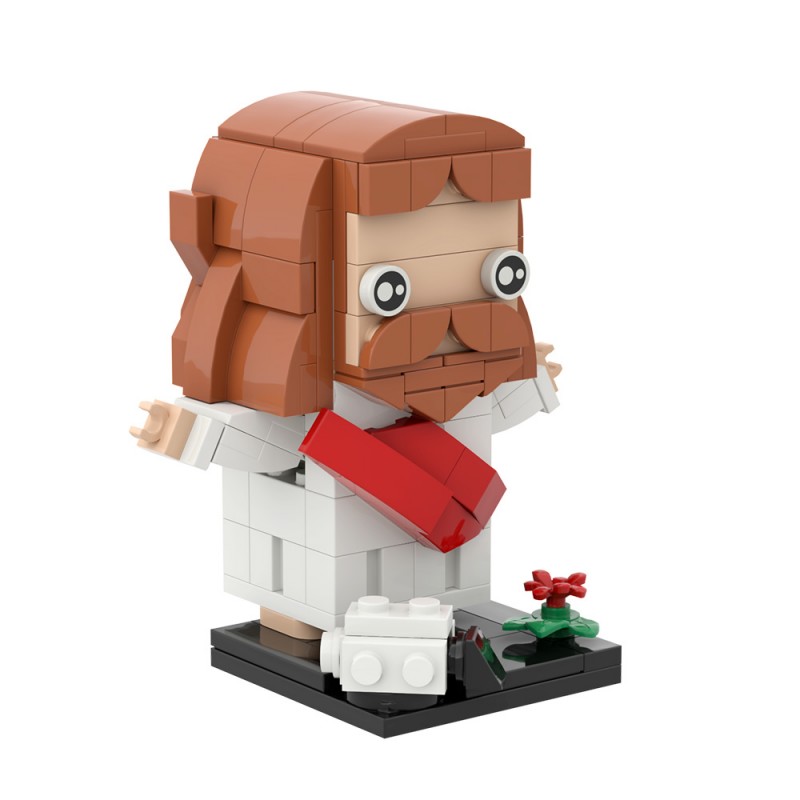 GOBRICKS MOC S0059 Jesus' Resurrection Brickheadz - YWOBB