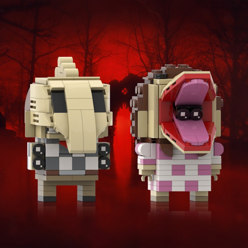 GOBRICKS MOC 161965 & 161966 Barbara Maitland & Adam Maitland Beetlejuice - YWOBB