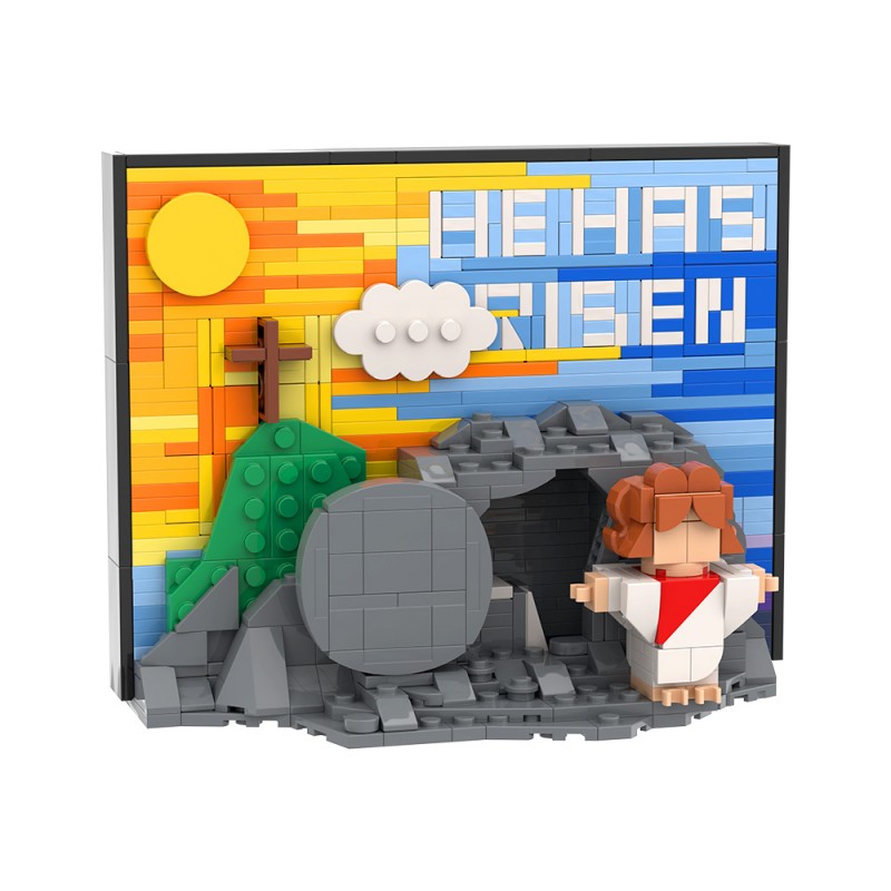 GOBRICKS MOC S0058 Jesus' Resurrection Scene Version - YWOBB