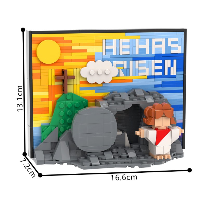 GOBRICKS MOC S0058 Jesus' Resurrection Scene Version - YWOBB