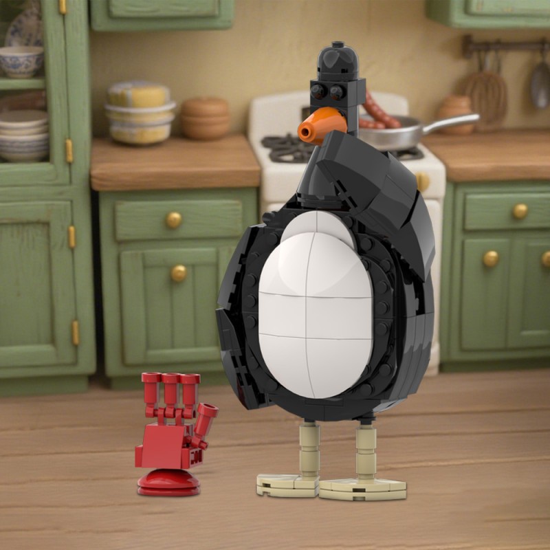 GOBRICKS MOC 211376 Feathers Mcgraw Wallace and Gromit - YWOBB