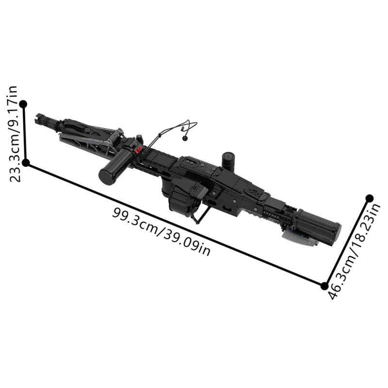 GOBRICKS MOC S0042 Aliens M56 Smartgun - YWOBB
