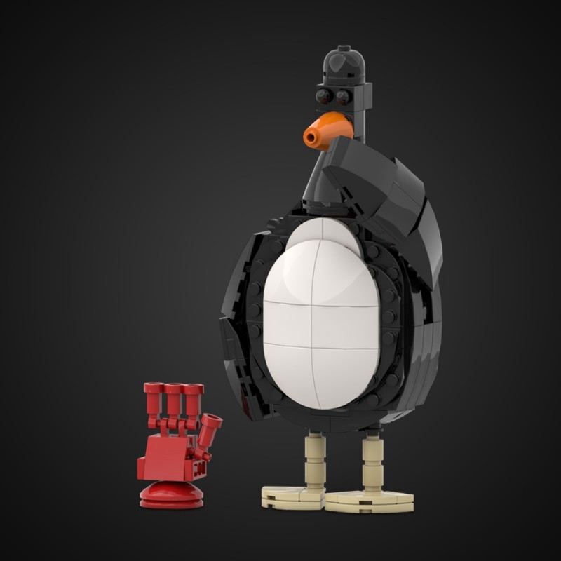 GOBRICKS MOC 211376 Feathers Mcgraw Wallace and Gromit - YWOBB