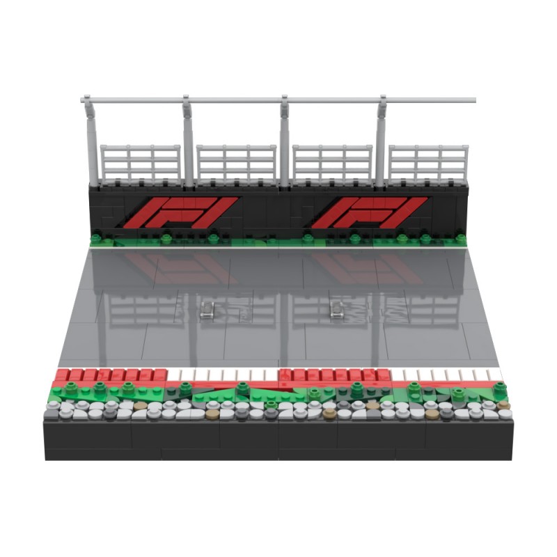 GOBRICKS MOC 227861 Speed Champions Formula 1 Display Stand - YWOBB