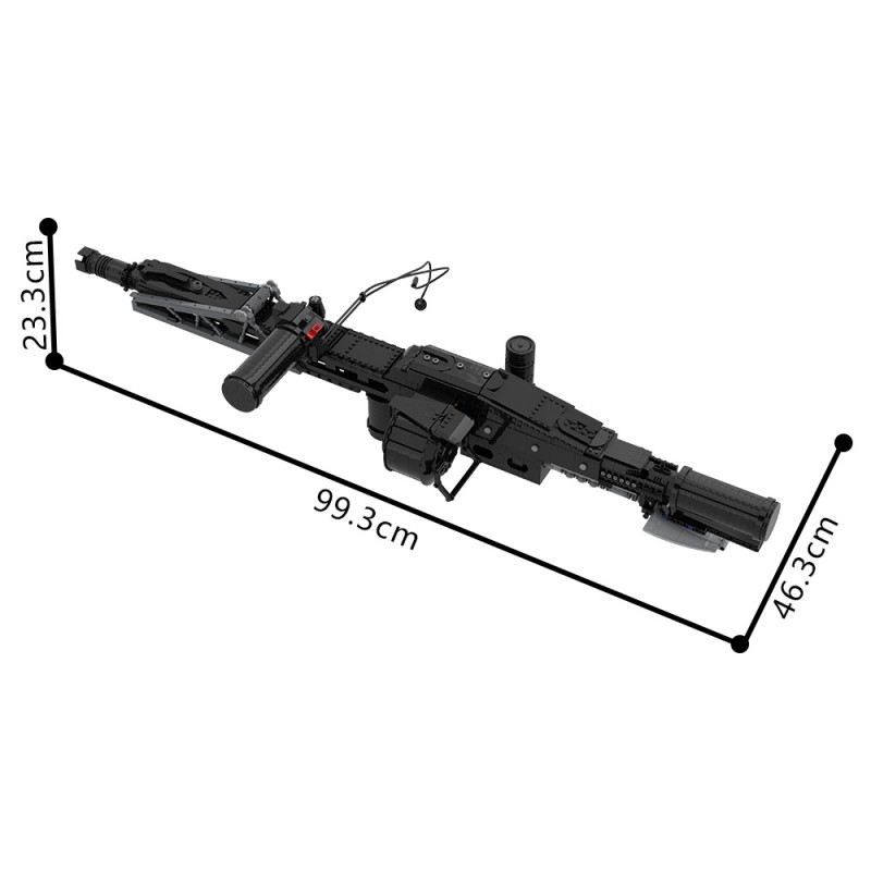 GOBRICKS MOC S0042 Aliens M56 Smartgun - YWOBB