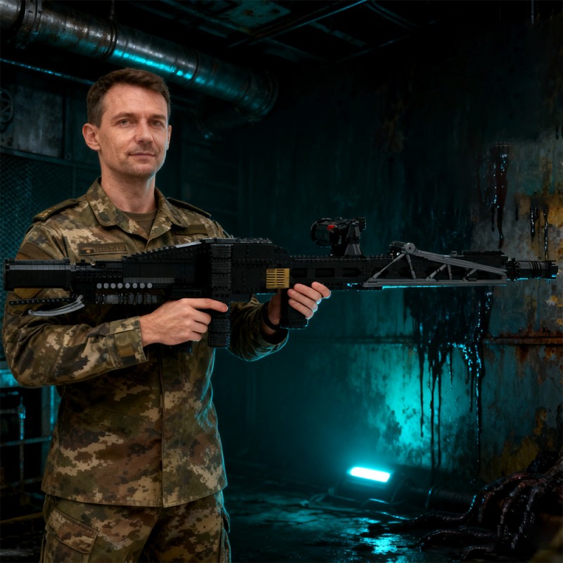 GOBRICKS MOC S0042 Aliens M56 Smartgun - YWOBB