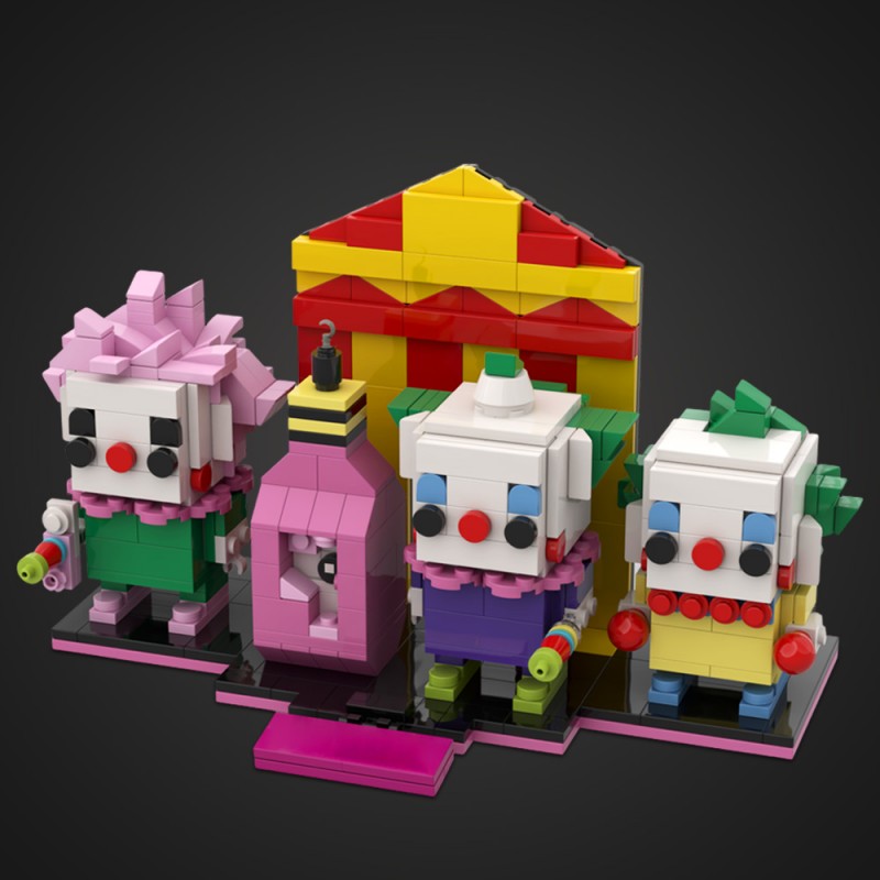GOBRICKS MOC 64660 Killer Klowns BrickHeadz - YWOBB