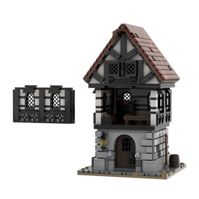 GOBRICKS MOC 232547 Medieval Townhouse - YWOBB