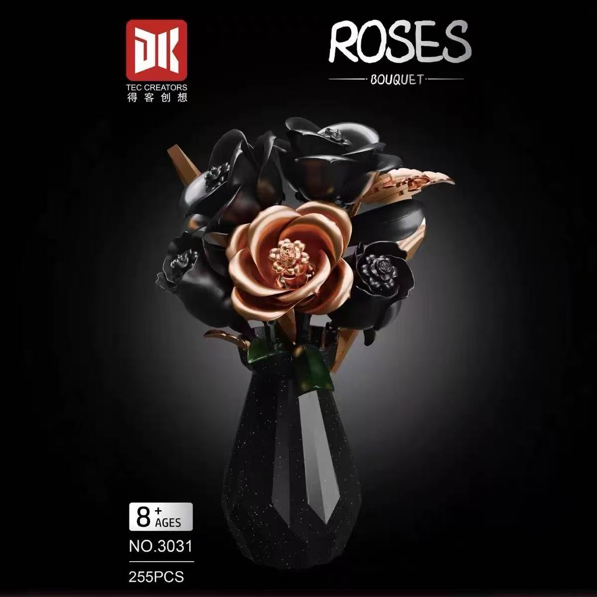 DK 3031 Black Gold Rose - YWOBB