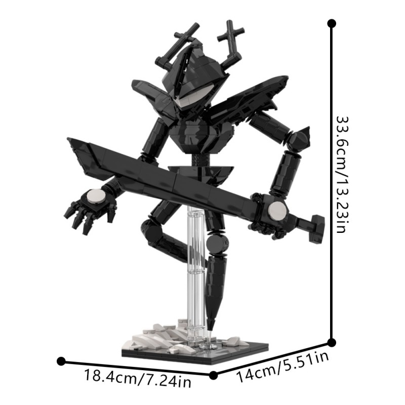 GOBRICKS MOC 231847 The Roaring Knight Deltarune - YWOBB