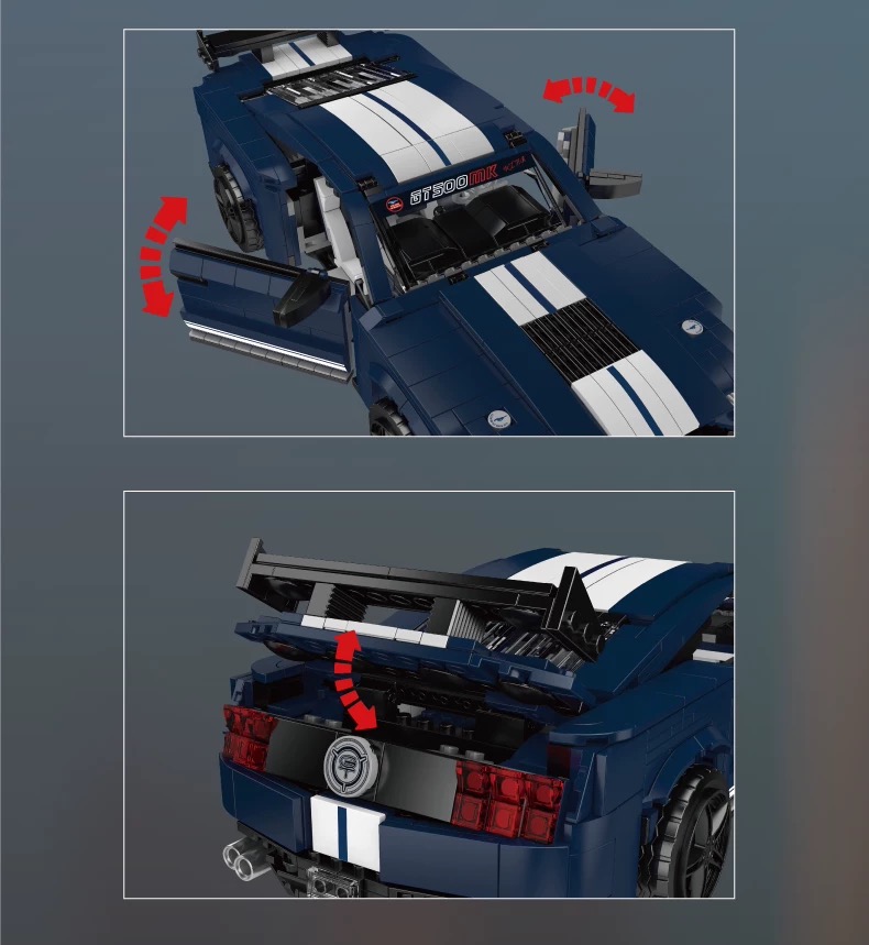 Mould King 10208 Mustang Shelby GT500 - YWOBB