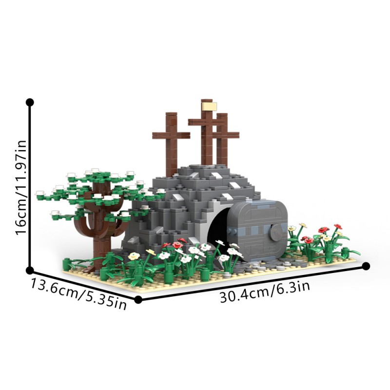 GOBRICKS MOC 228495 Empty Tomb - YWOBB
