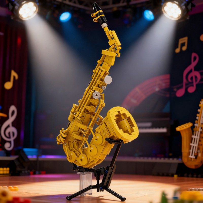 GOBRICKS MOC 229479 Saxophone - YWOBB