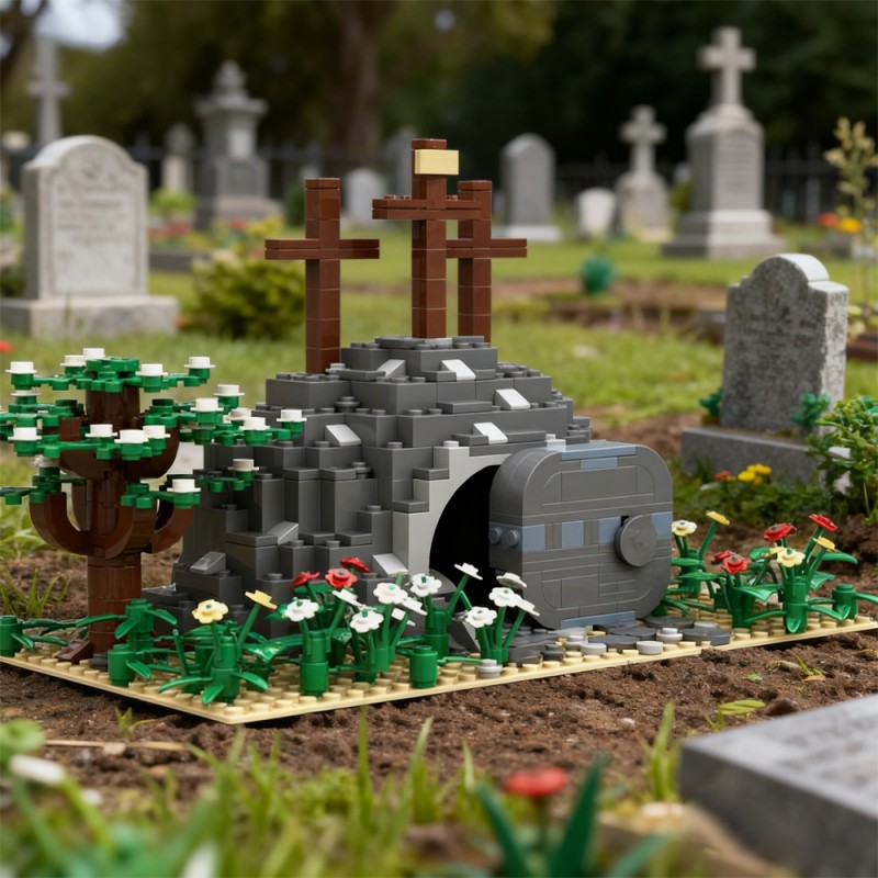 GOBRICKS MOC 228495 Empty Tomb - YWOBB