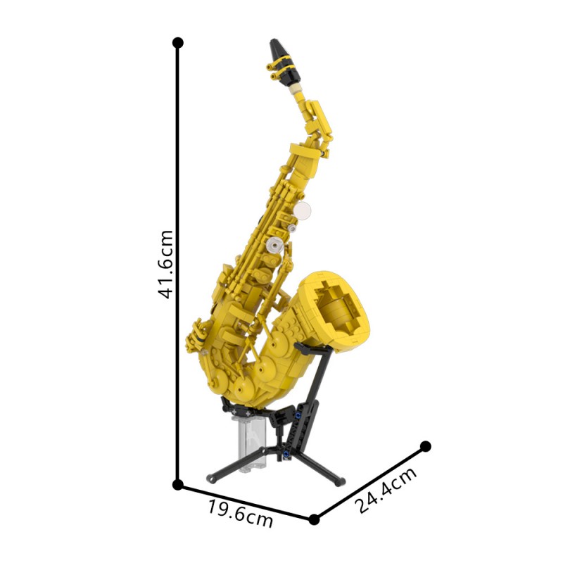 GOBRICKS MOC 229479 Saxophone - YWOBB
