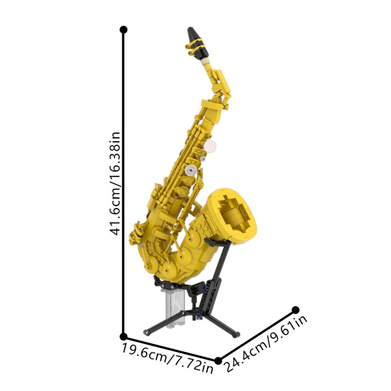 GOBRICKS MOC 229479 Saxophone - YWOBB