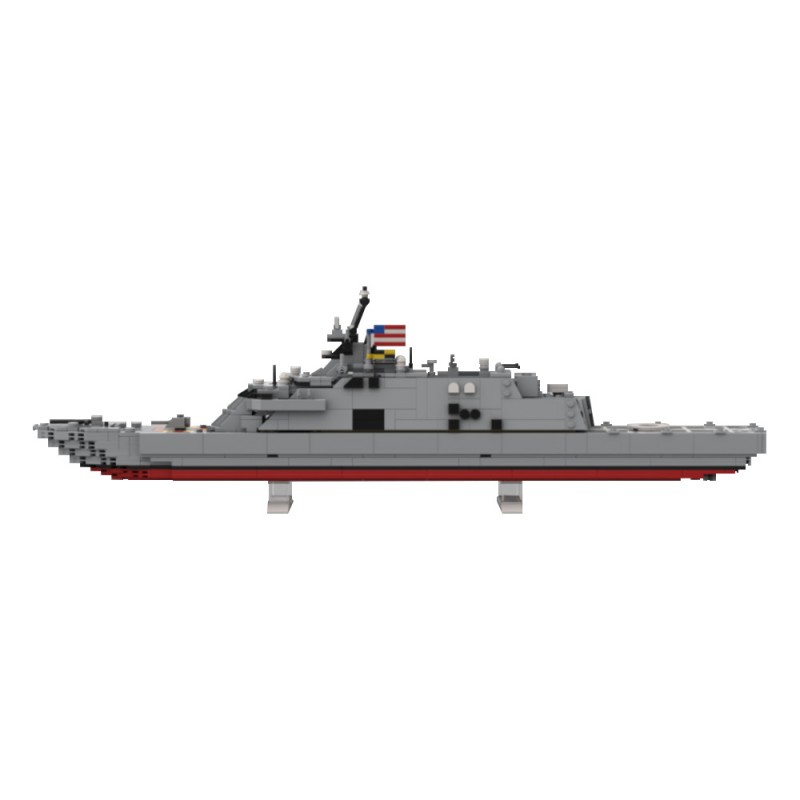 GOBRICKS MOC 228926 USS Freedom LCS-1 - YWOBB